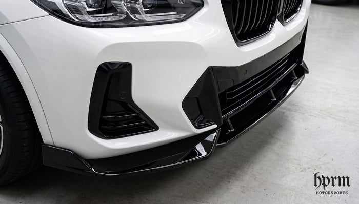 Gloss Black Front Lip Splitter: BMW X3 M40i / X4 M40i (G01/G02 LCI)