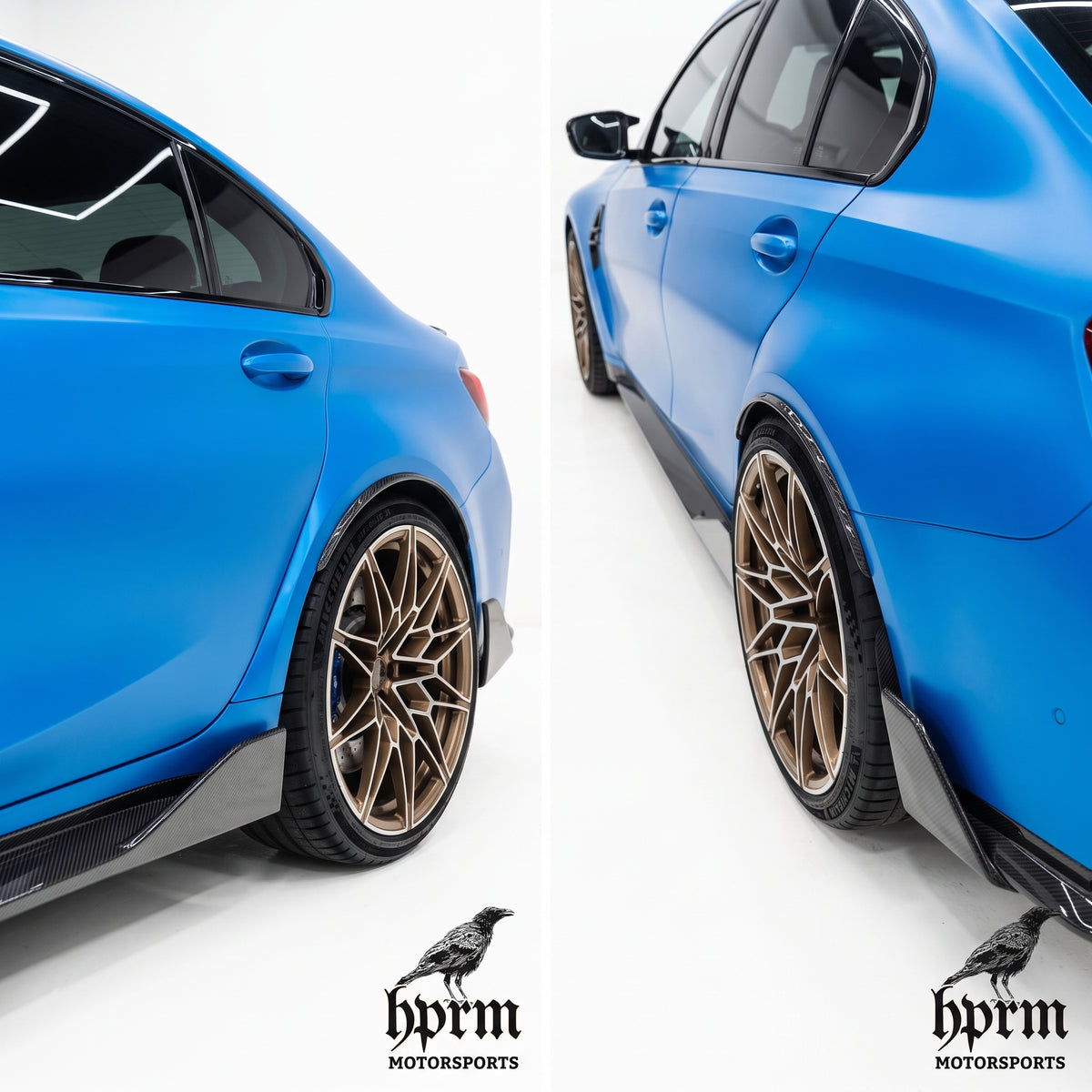 Rear Fender Flare Eyebrow Covers, Dry Carbon Fiber: BMW M3 (G80/G81 2021-2026)