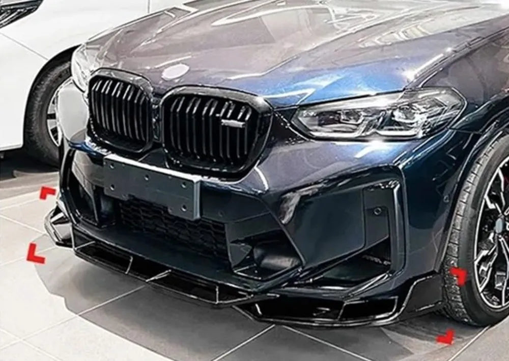 X3 M front bumper with splitter installed