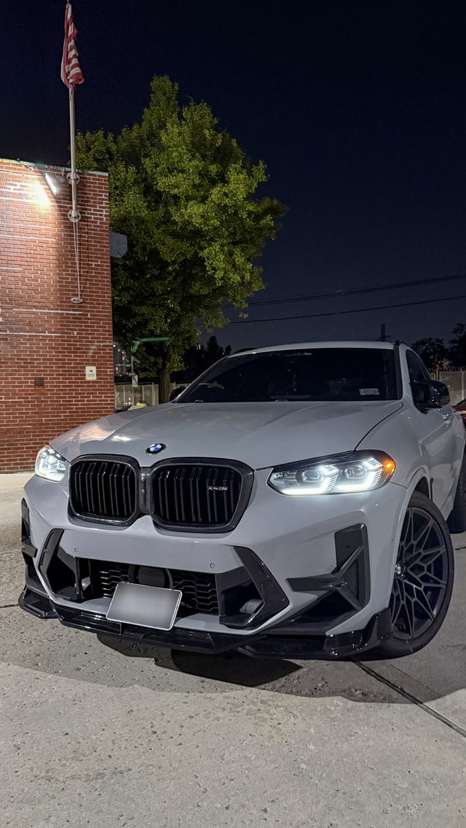 X3 M three-quarter at night